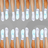 GRIP Ankle Compression Socks White Bamboo