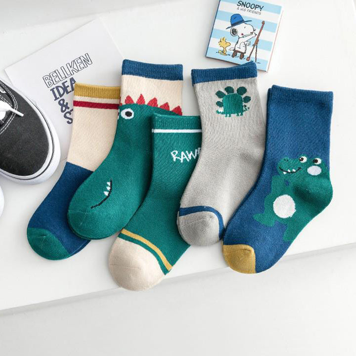 Kids Cotton Socks Cute Mini 5 Pack 1