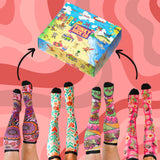 Knee-High Bamboo Gift Box 4 Pack Mix Compression Socks - Funky Sock Co