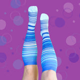 4 Pack Plain and Stripes Classic Compression Socks - Funky Sock Co