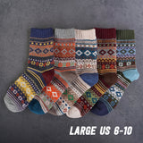 5 Pack Warm Winter Nordic Cotton Socks Cold Snow No. 3