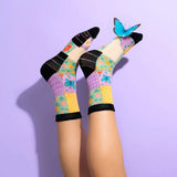 *Cart Exclusive* Patch Work Crew Compression Socks