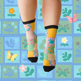 *Cart Exclusive* Patch Work Crew Compression Socks