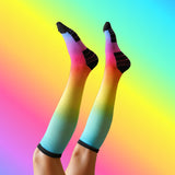 Neon Prismatic Bamboo Prismatic Compression Socks
