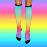 Neon Prismatic Bamboo Prismatic Compression Socks