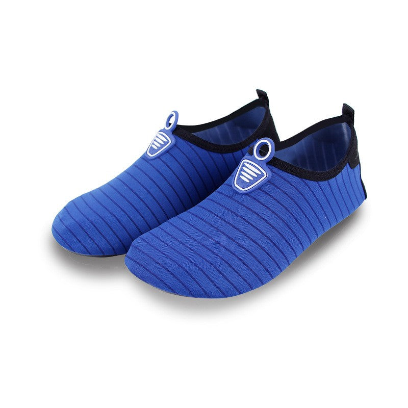 Adult Reef Water Shoes Dark Blue Uni-sex Sand Beach Rocks Sensory Pool Coral Anti-Slip Aqua