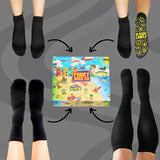 Relief Box 4 Pack Black Compression Socks