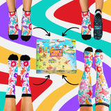 Relief Box 4 Pack Retro Compression Socks