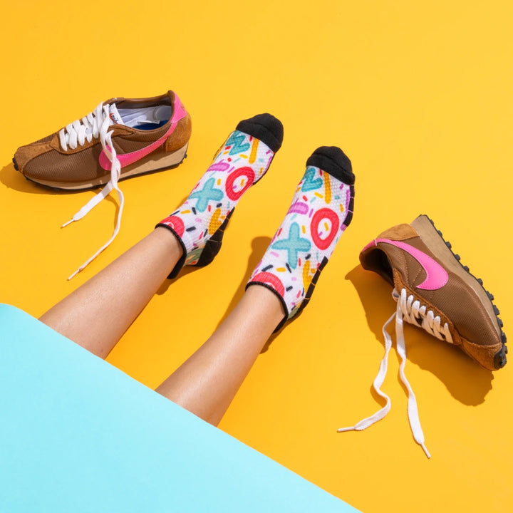 Ankle Compression Socks Retro Bamboo