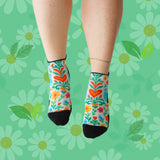 *Cart Exclusive* Spring Garden Ankle Compression Socks