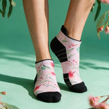 Spring Blush Gum Blossom Ankle Compression Socks Bamboo
