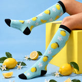 Spring Citrus Garden Classic Knee-High Compression Socks