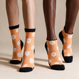Spring Flower Power Crew Compression Socks Bamboo