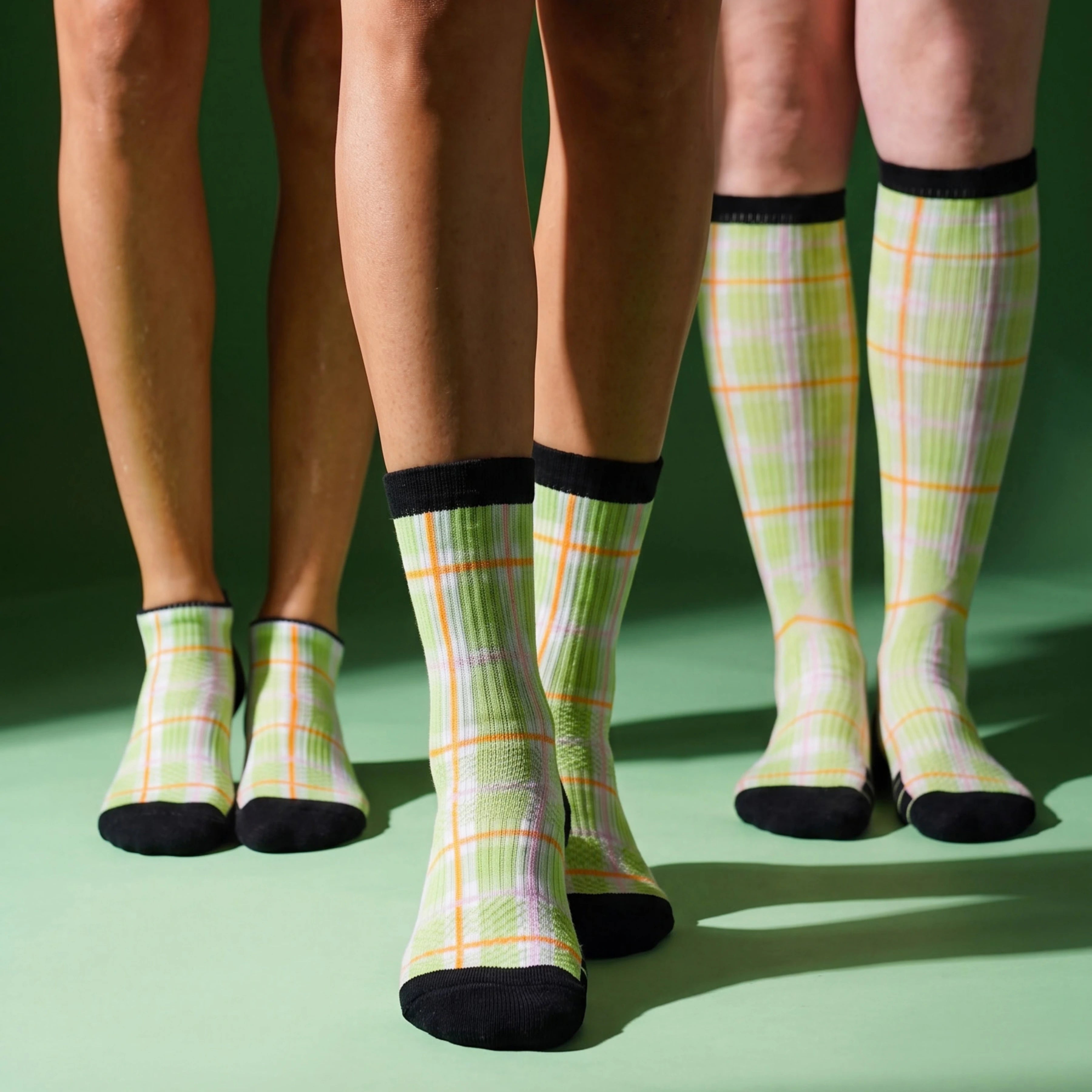 Spring Garden Picnic Crew Compression Socks Bamboo