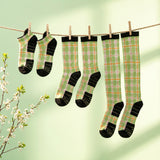Spring Garden Picnic Crew Compression Socks Bamboo