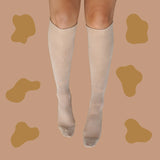 Bamboo Tan Compression Socks - Funky Sock Co