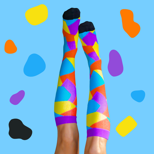 S/M - 7XL Abstract Compression Socks – Funky Sock Co