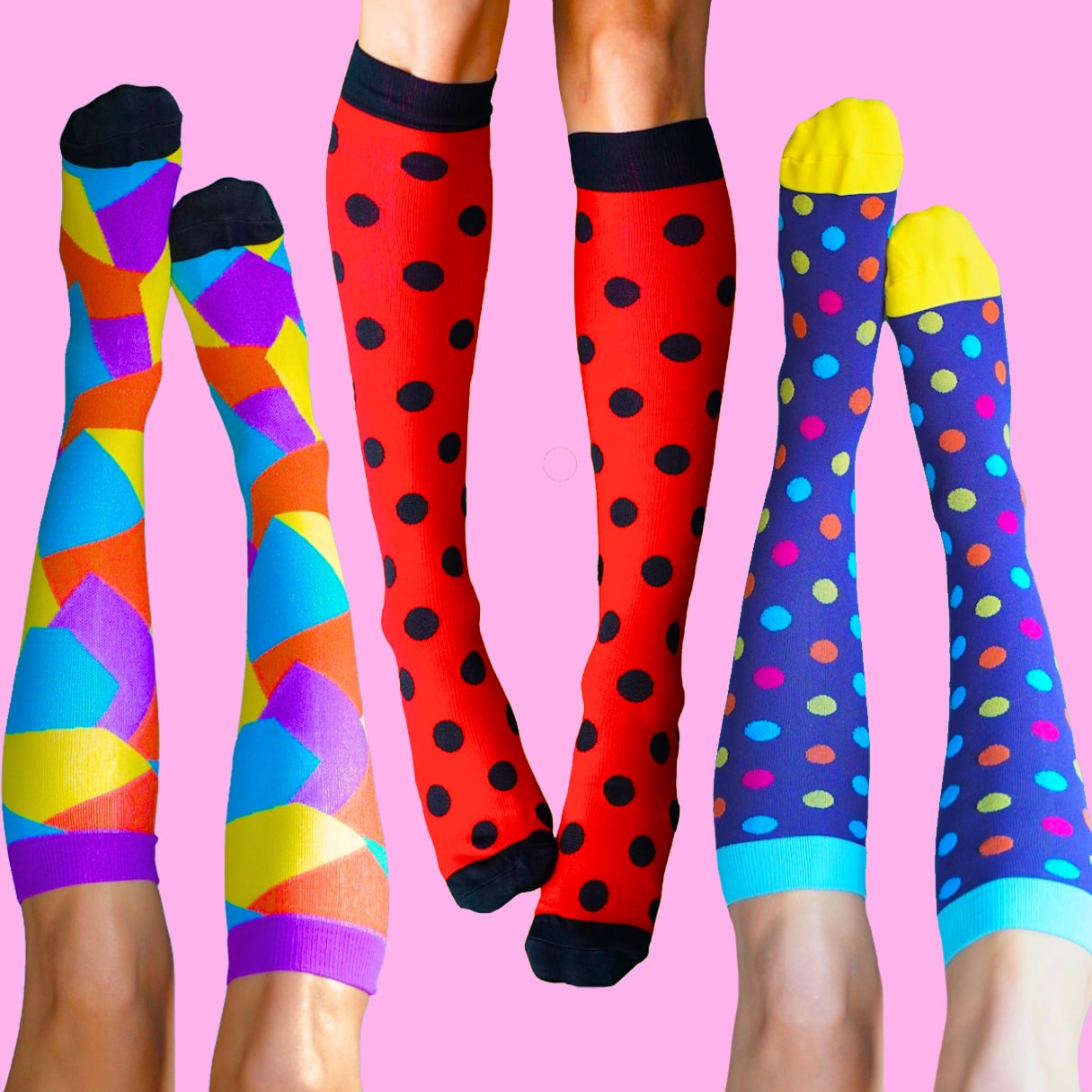 3 Pack Spice Compression Socks Funky Sock Co