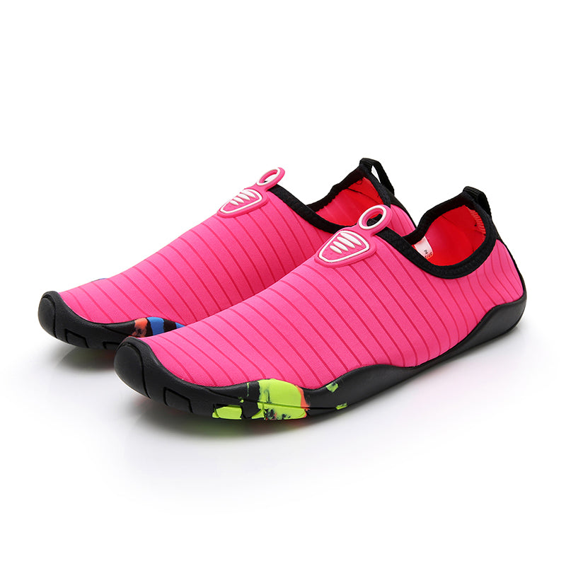Adult Reef Water Shoes Dark Pink Toe Protection Uni-sex Sand Beach Sensory Rocks Coral Pool