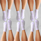 Ankle Compression Socks White Bamboo - Funky Sock Co