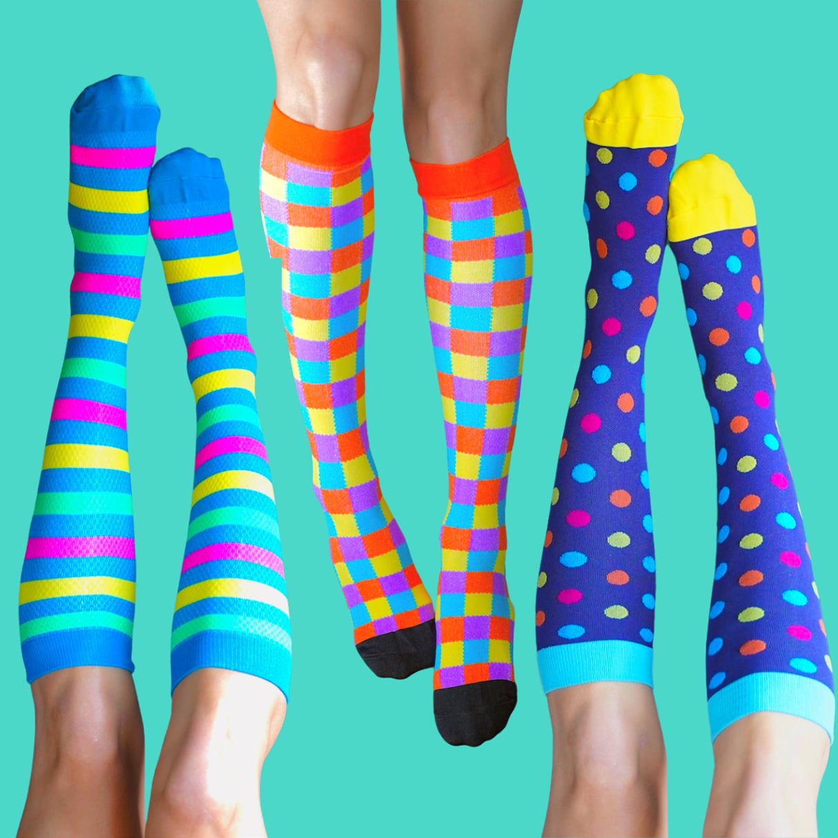 3 Pack Compression Socks – Funky Sock Co