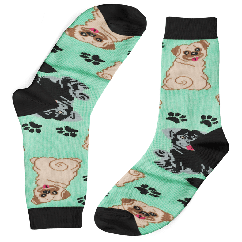 Naughty Pugs Bamboo Socks Dogs