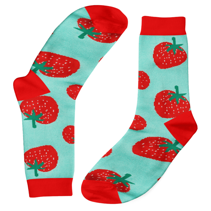 Yummy Strawberries Bamboo Socks