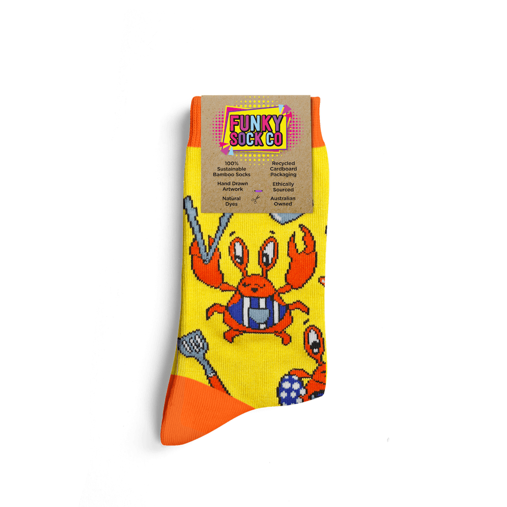 Crabs in Kitchen Bamboo Socks