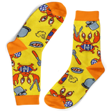 Crabs in Kitchen Bamboo Socks