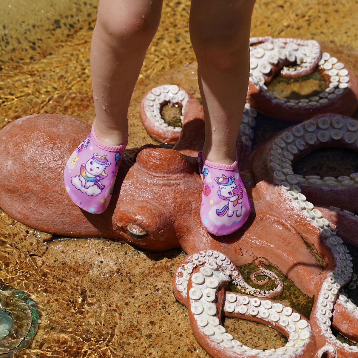 Kids Reef Water Shoes Unicorns Uni-sex Sand Beach Rocks Sensory Pool Coral Anti-Slip Aqua